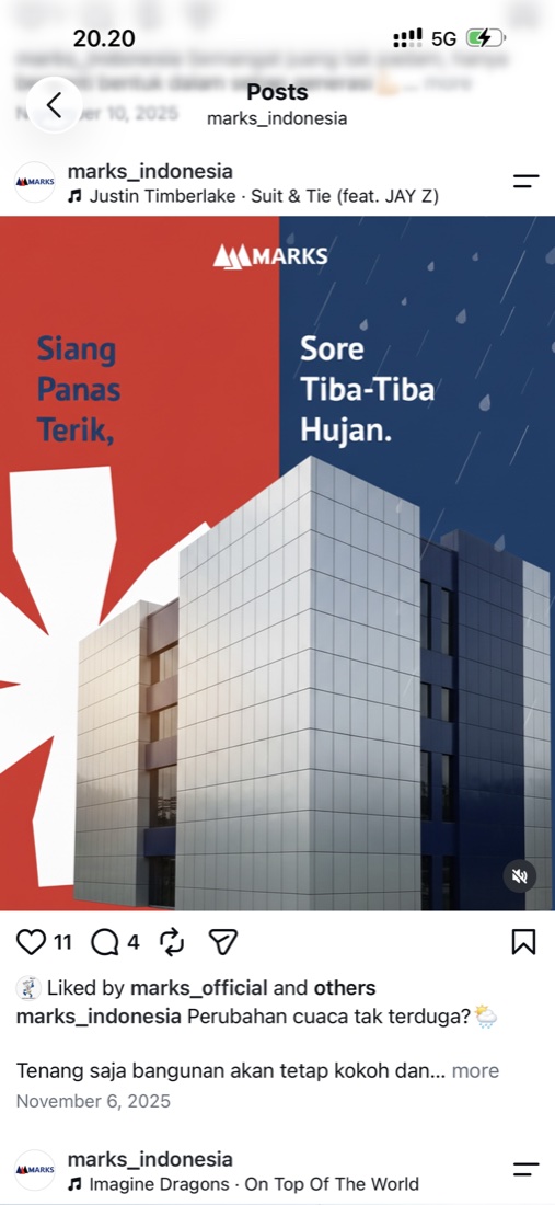 Aplikasi ACP MARKS pada gedung modern